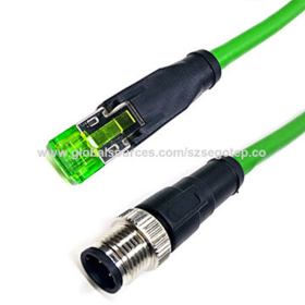 Automotive Application and M12 molded connector to RJ45